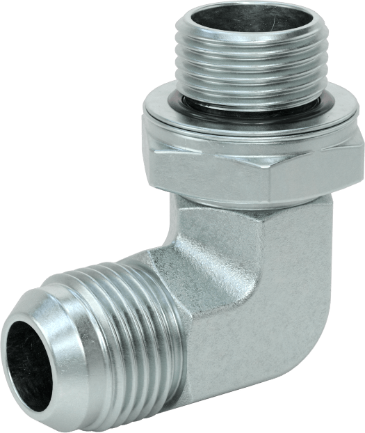 Çelik Boru için 37 Derece Genişletilmiş Bağlantı Parçası, 1/2" Dış Çaplı Boru için Erkek 90 Derece Adaptör, M18 x 1.5 mm