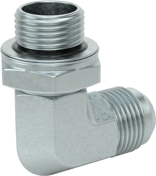 Çelik Boru için 37 Derece Genişletilmiş Bağlantı Parçası, 1/2" Dış Çaplı Boru için Erkek 90 Derece Adaptör, M18 x 1.5 mm