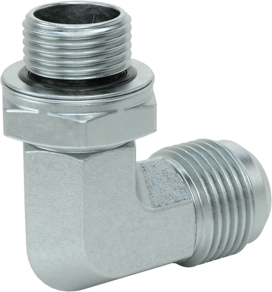 Çelik Boru için 37 Derece Genişletilmiş Bağlantı Parçası, 5/8" Dış Çaplı Boru için Erkek 90 Derece Adaptör, M18 x 1.5 mm