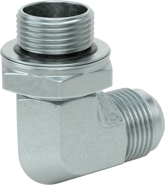 Çelik Boru için 37 Derece Genişletilmiş Bağlantı Parçası, 3/4" Dış Çaplı Boru x 3/4 BSPP için Erkek 90 Derece Adaptör