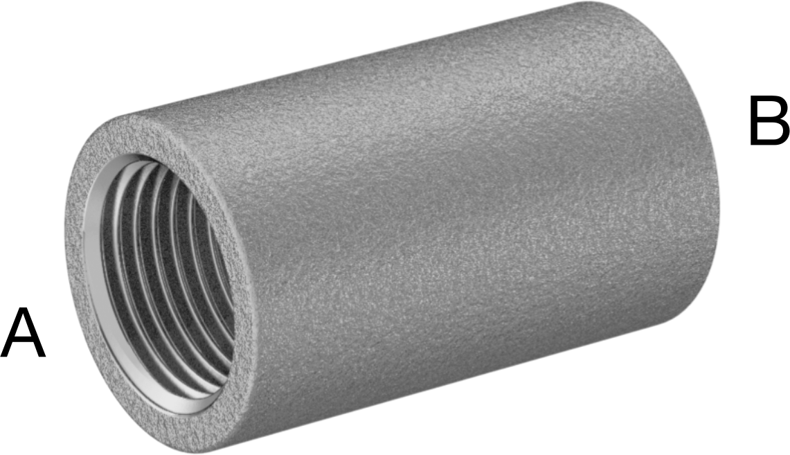 Yüksek Basınçlı 304 Paslanmaz Çelik Boru Bağlantı Elemanı, Düz Redüktör, 1/2 x 1/4 NPT Dişi