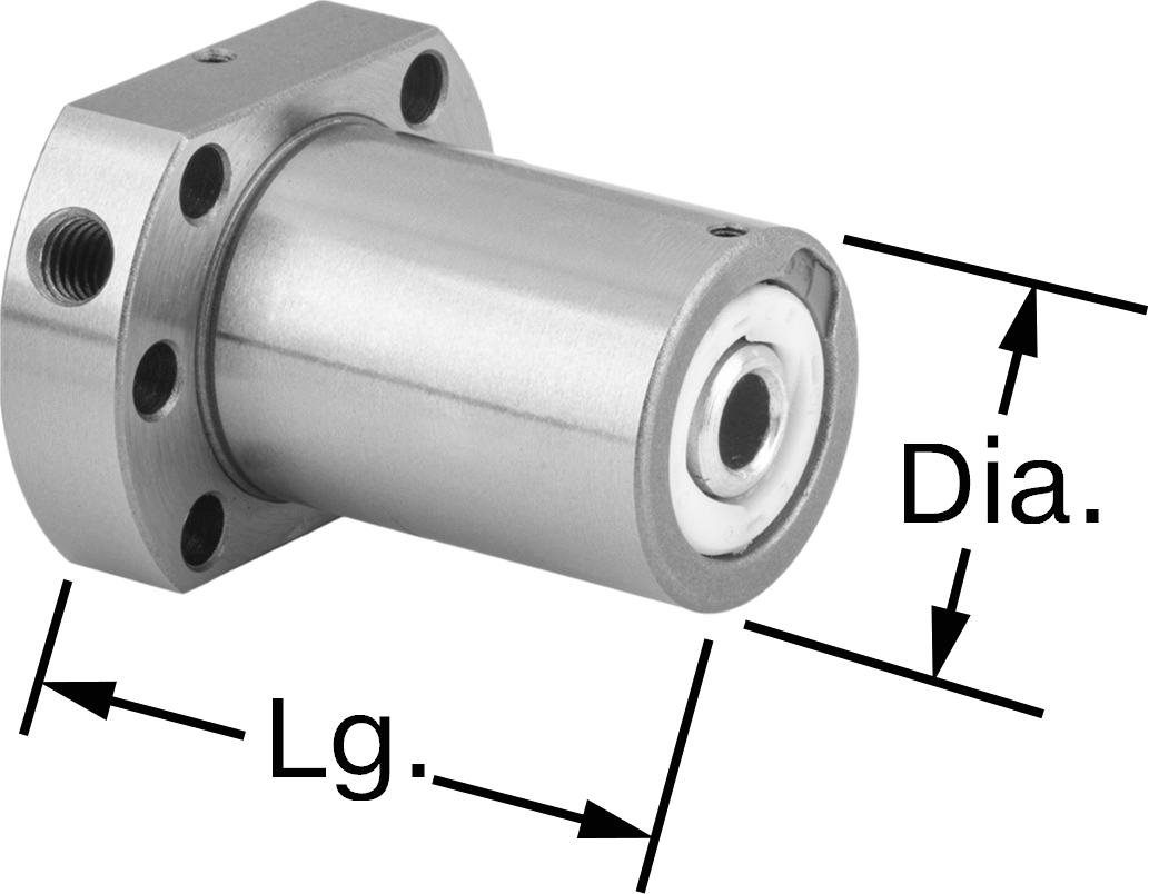 Hızlı Hareketli Flanşlı Bilyalı Somun, M15 Diş, 56 mm Uzunluk
