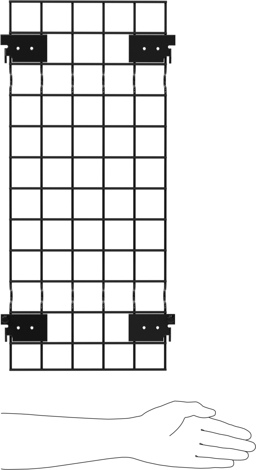 Hızlı Erişimli Makine Koruyucu, Panel, 0,10" Genişlik, 2'0" Yükseklik