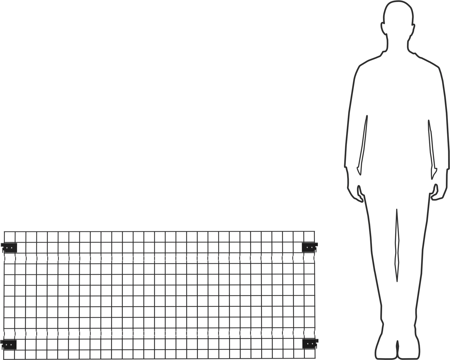 Hızlı Erişimli Makine Koruyucu, Panel, 4'10" Genişlik, 2'0" Yükseklik