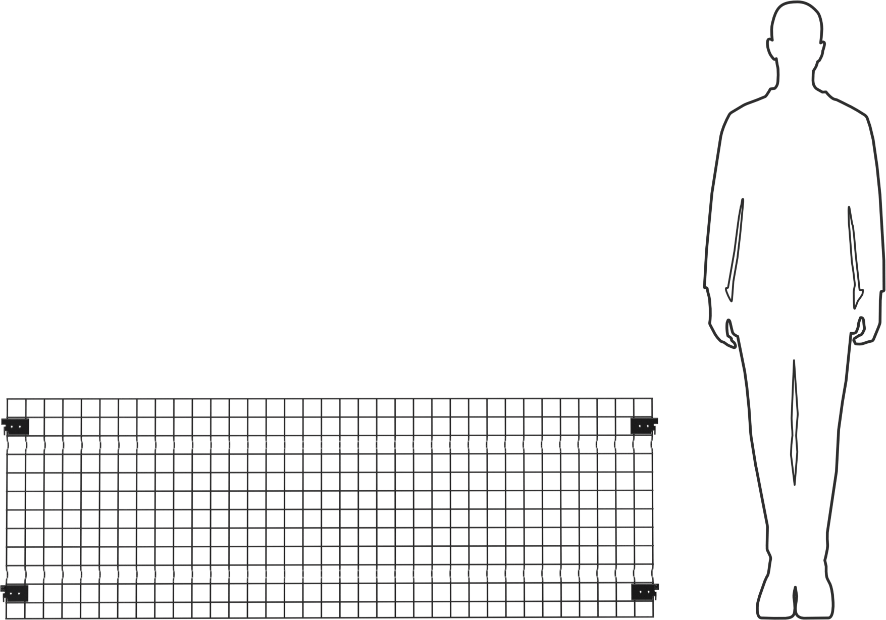 Hızlı Erişimli Makine Koruyucu, Panel, 5'10" Genişlik, 2'0" Yükseklik