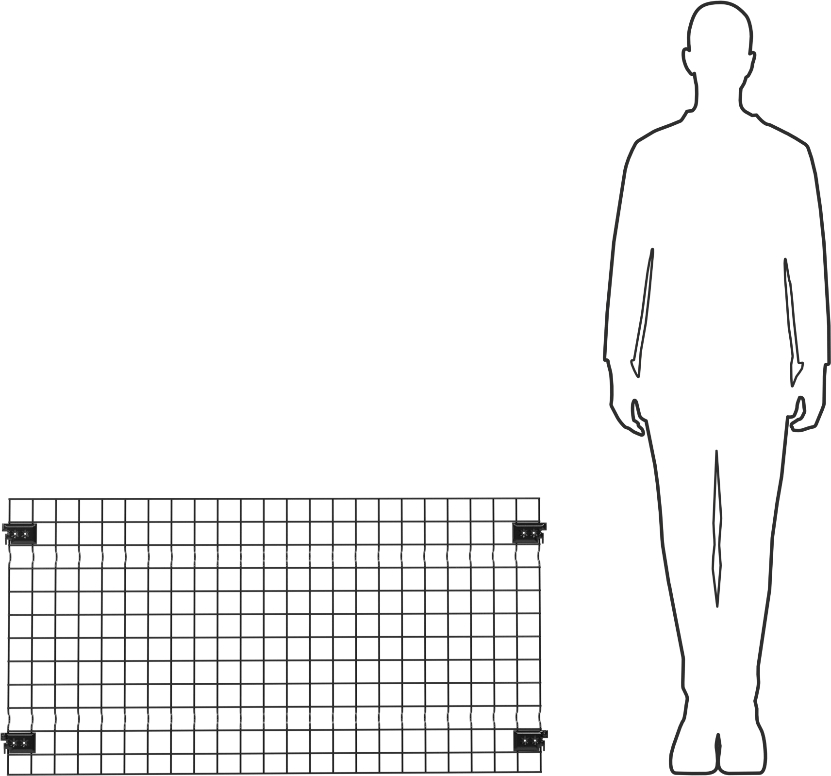 Hızlı Erişimli Makine Koruyucu, Panel, 3'10" Genişlik, 2'0" Yükseklik