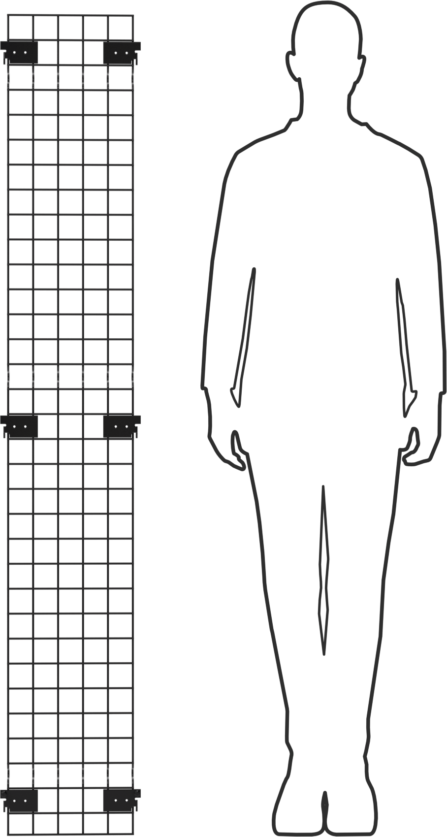 Hızlı Erişimli Makine Koruyucu, Panel, 0,10" Genişlik, 5'6" Yükseklik
