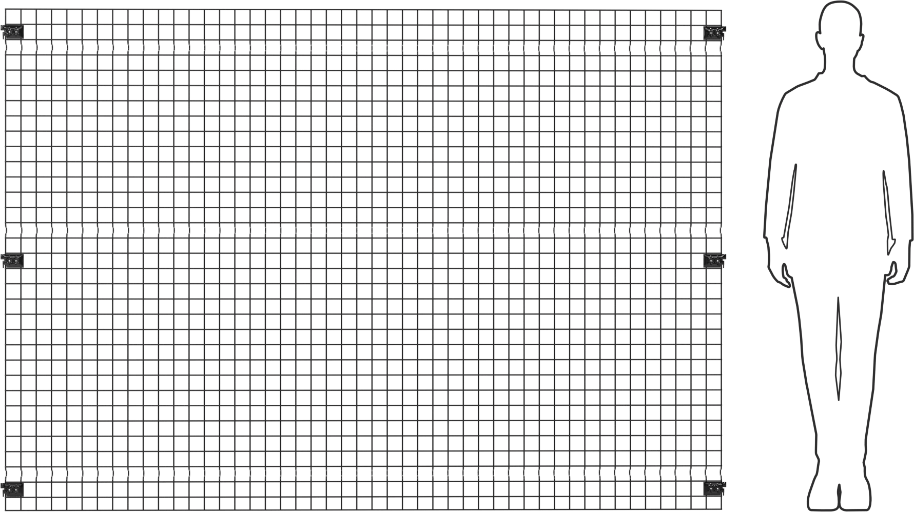 Hızlı Erişimli Makine Koruyucu, Panel, 7 ft 10 inç Genişlik, 5'6" Yükseklik