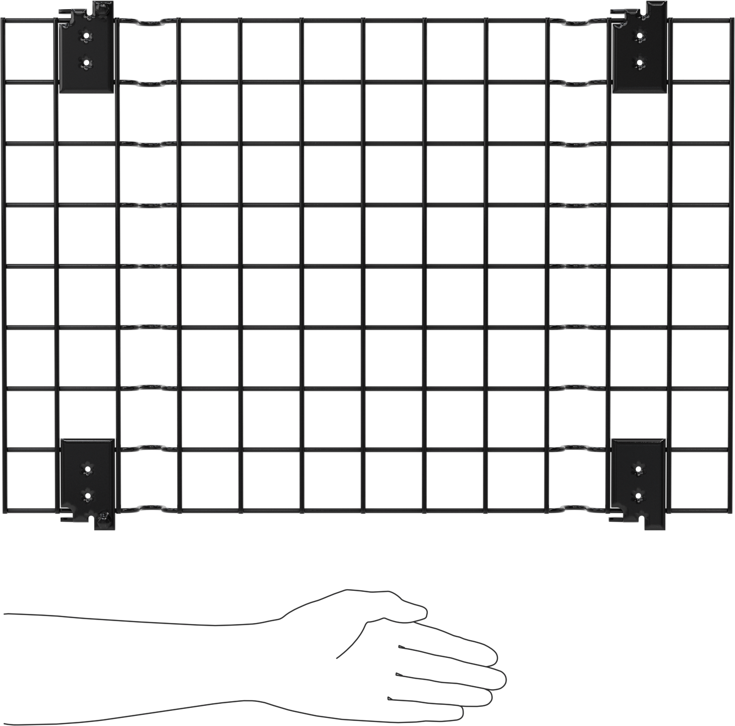 Hızlı Erişimli Makine Koruyucu, Panel, 1 ft 4 inç Genişlik, 2'0" Yükseklik