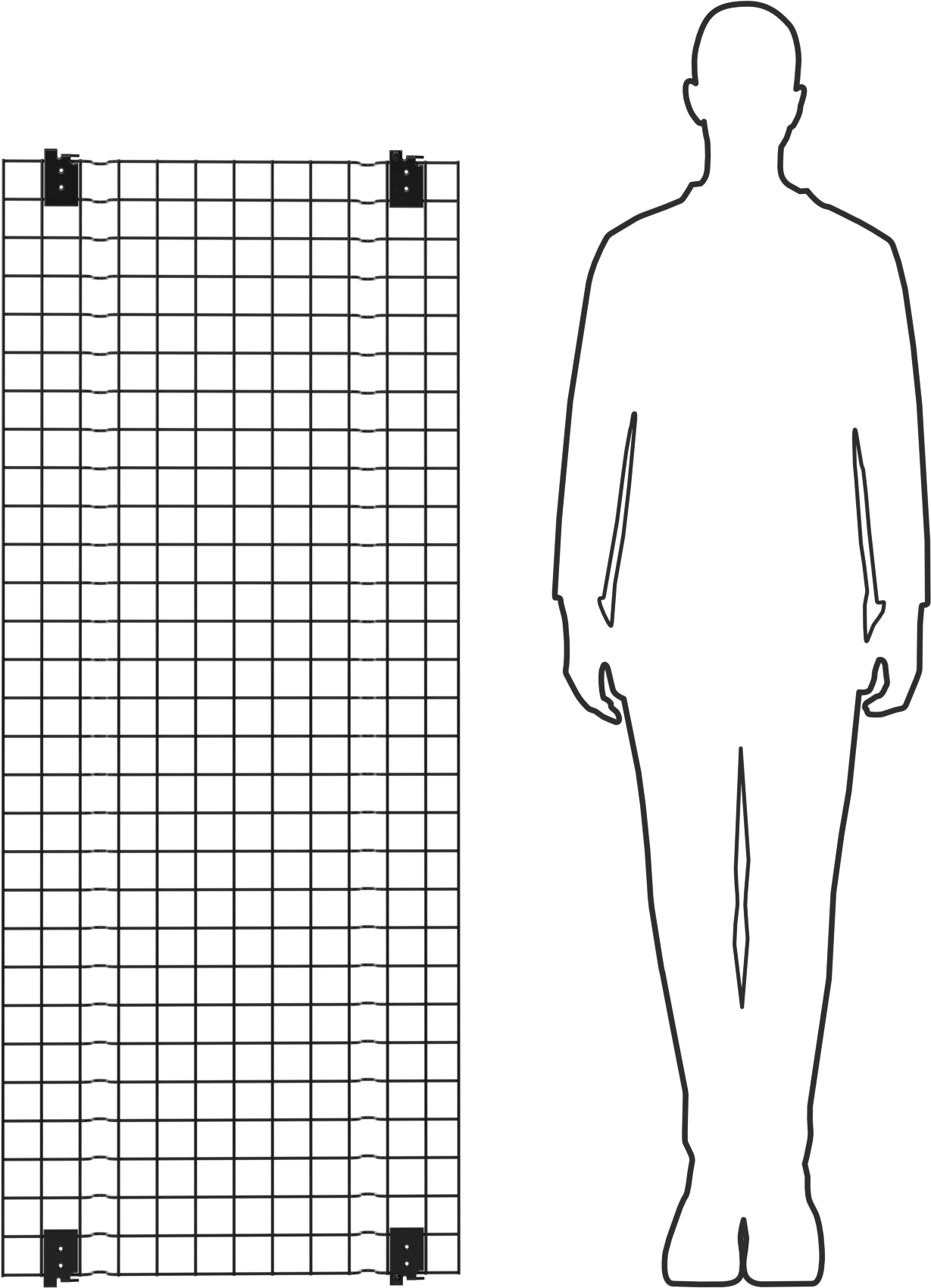 Hızlı Erişimli Makine Koruyucu, Panel, 4'10" Genişlik, 2'0" Yükseklik