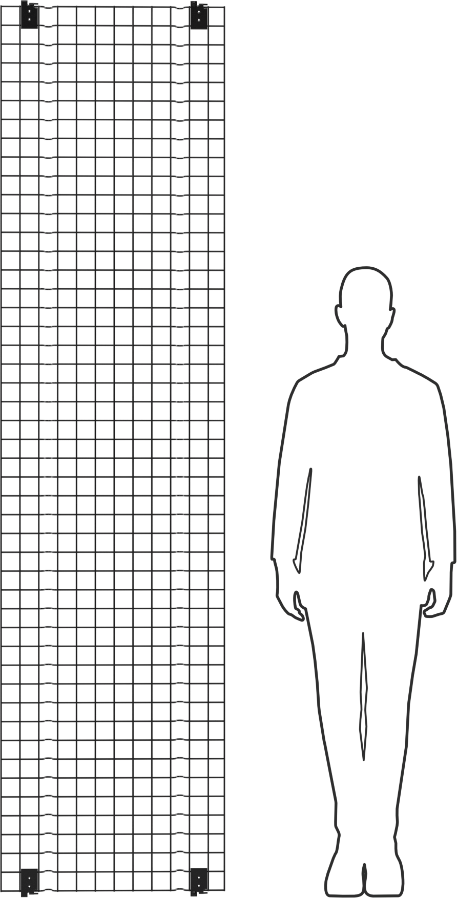 Hızlı Erişimli Makine Koruyucu, Panel, 7 ft 10 inç Genişlik, 2'0" Yükseklik