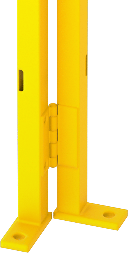 Hızlı Erişimli Makine Koruyucu, Ayarlanabilir Köşe Direği, 2-1/2" Genişlik, 6'0" Yükseklik