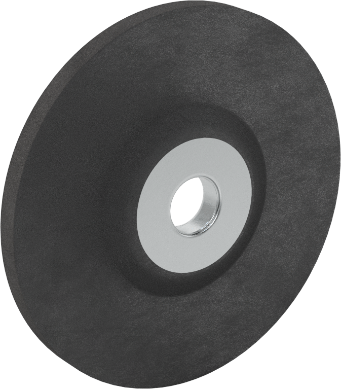 Genel Amaçlı Açılı Taşlama Makinesi Diski, Çelik için, Dişsiz 5/8" Mil Deliği, 4" Çap, 1/4" Kalınlık