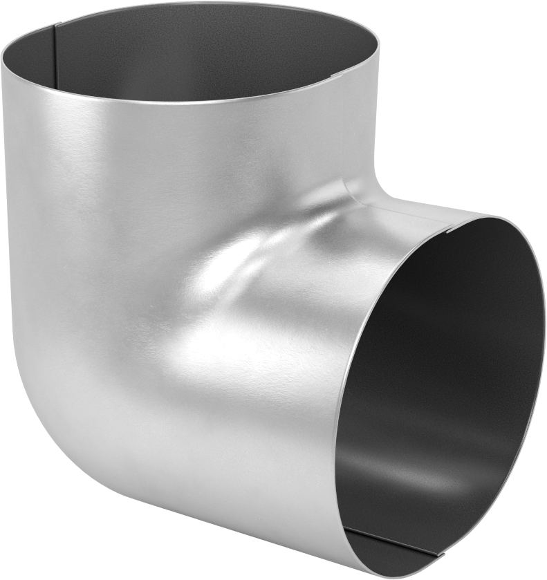 Alüminyum Boru Yalıtım Kılıfı, 90 Derece Dirsek, 3-1/8“ ila 3-5/8” yalıtım dış çapı için