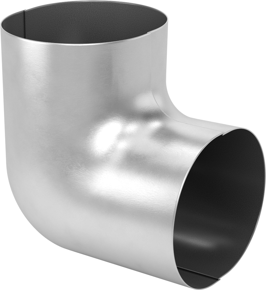 Alüminyum Boru Yalıtım Kılıfı, 90 Derece Dirsek, 5-1/8“ ila 5-5/8” yalıtım dış çapı için