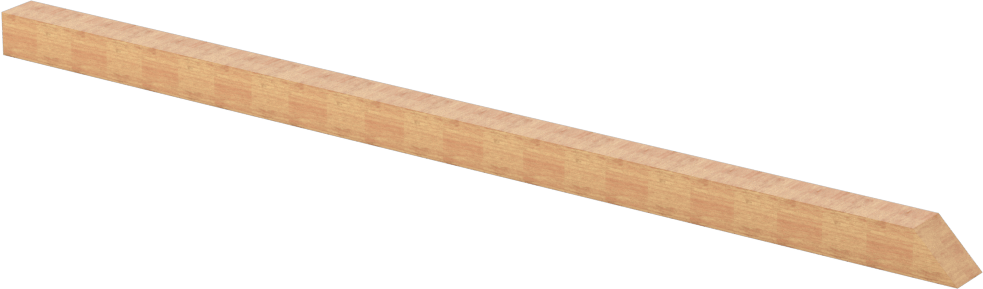 Lepleme Çubukları, Kare, Balsa, 1/4“ Genişlik x 1/4” Yükseklik x 6" Uzunluk