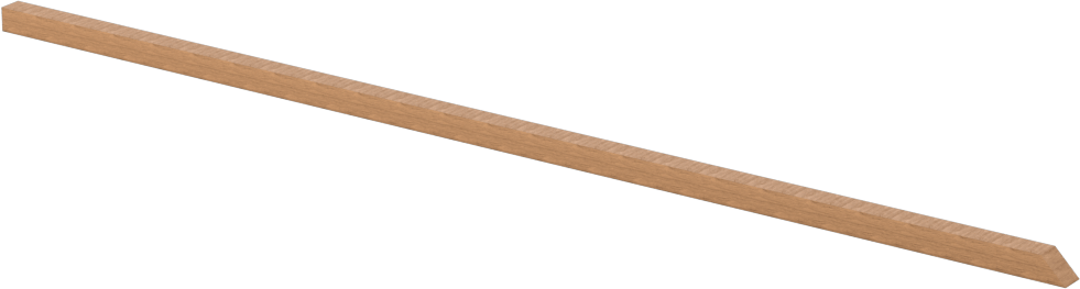 Lepleme Çubukları, Kare, Linden Ağacı, 1/8“ Genişlik x 1/8” Yükseklik x Uzunluk