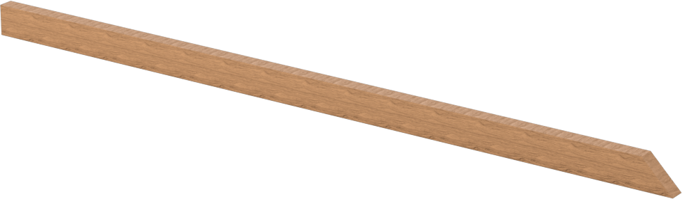Lepleme Çubukları, Dikdörtgen, Linden Ağacı, 1/8“ Genişlik x 1/4” Yükseklik x 6" Uzunluk