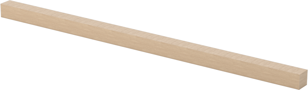 Lepleme Çubukları, Kare, Kayın, 1/4“ Genişlik x 1/4” Yükseklik x 6" Uzunluk