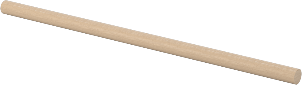 Lepleme Çubukları, Kayın, 1/4“ Çap x 6” Uzunluk