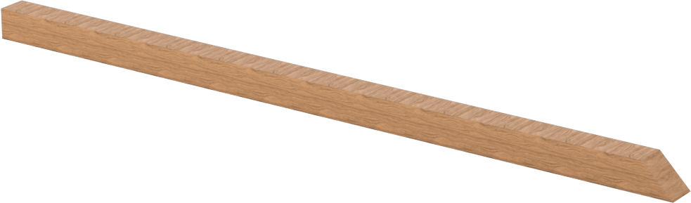Lepleme Çubukları, Kare, Linden Ağacı, 1/4“ Genişlik x 1/4” Yükseklik x 6" Uzunluk