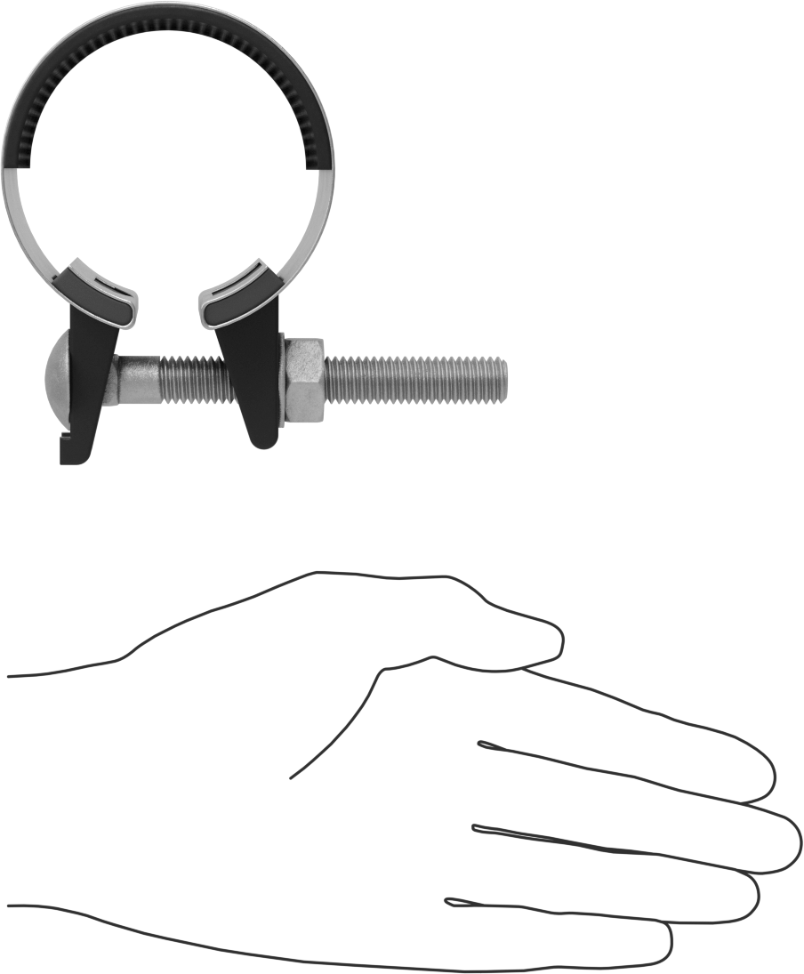 Düşük Basınçlı Boru Onarım Kelepçesi, Kısmi Kaplama EPDM Conta, 3" Uzunluk, 2-7/8" Boru Dış Çapı
