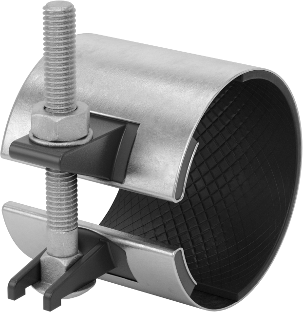 Düşük Basınçlı Boru Onarım Kelepçesi, Kısmi Kaplama EPDM Conta, 3" Uzunluk, 3-1/2" Boru Dış Çapı