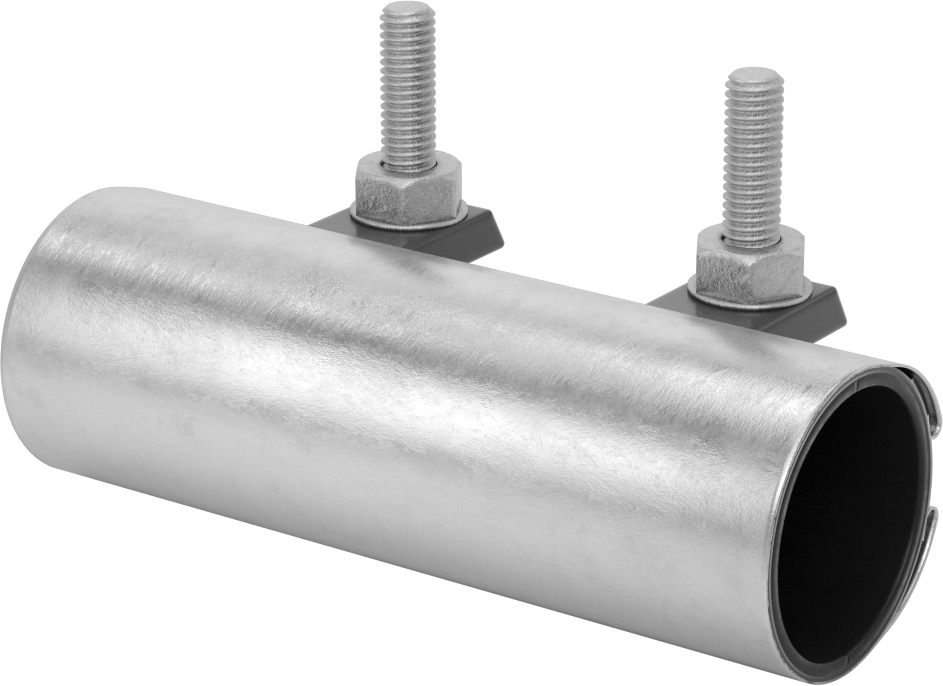 Düşük Basınçlı Boru Onarım Kelepçesi, Tam Kaplama EPDM Conta, 6 inç Uzunluk, 1,9" boru dış çapı için