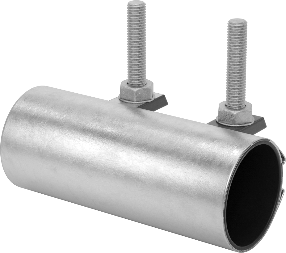 Düşük Basınçlı Boru Onarım Kelepçesi, Tam Kaplama EPDM Conta, 6 inç Uzunluk, 2-3/8" Boru Dış Çapı için