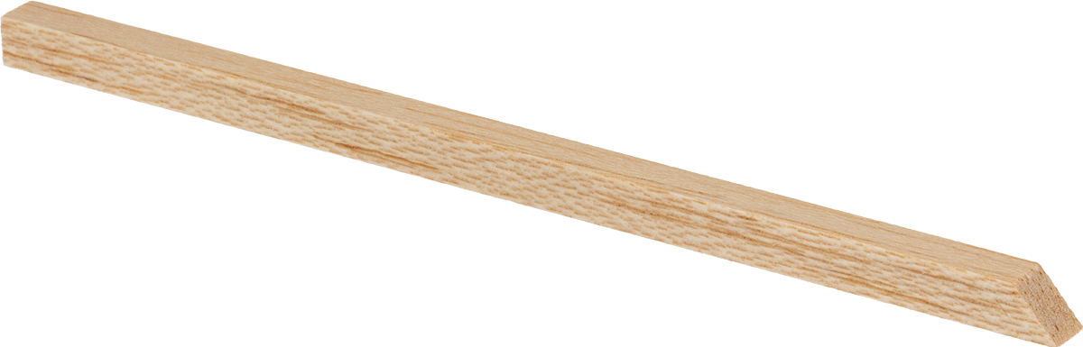 Lepleme Çubukları, Kare, Balsa, 1/4“ Genişlik x 1/4” Yükseklik x 6" Uzunluk