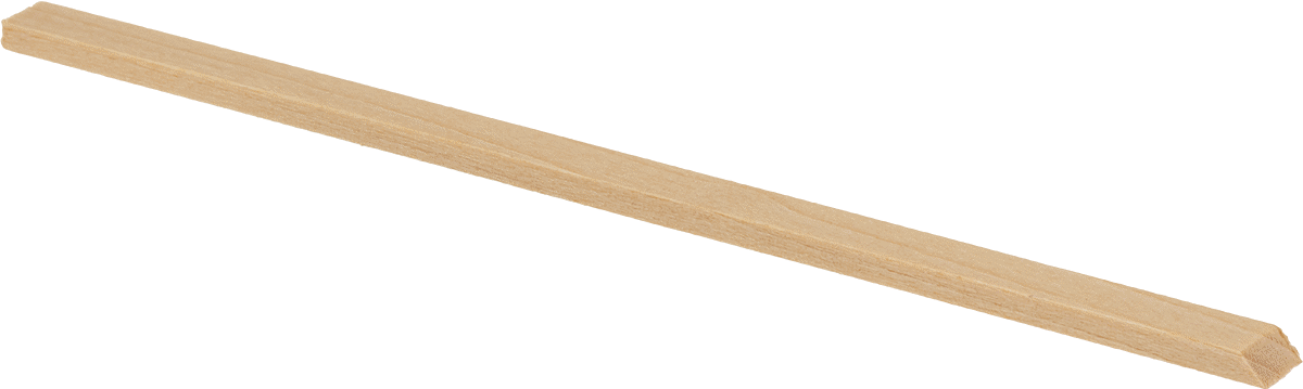 Lepleme Çubukları, Dikdörtgen, Linden Ağacı, 1/8“ Genişlik x 1/4” Yükseklik x 6" Uzunluk