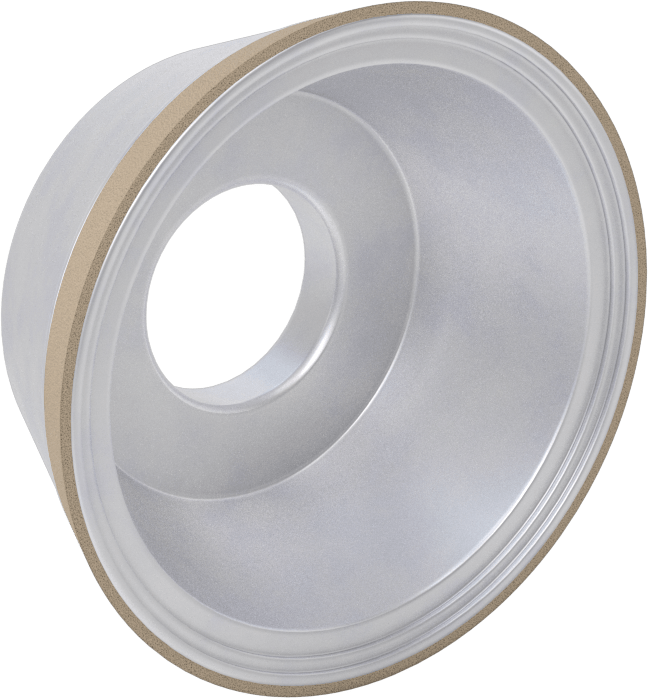 Karbür için Tekerlek, Seramik, ve Cam, 3-3/4" Çaplı Genişletilmiş Kap, 1/16" Genişlikte Elmas