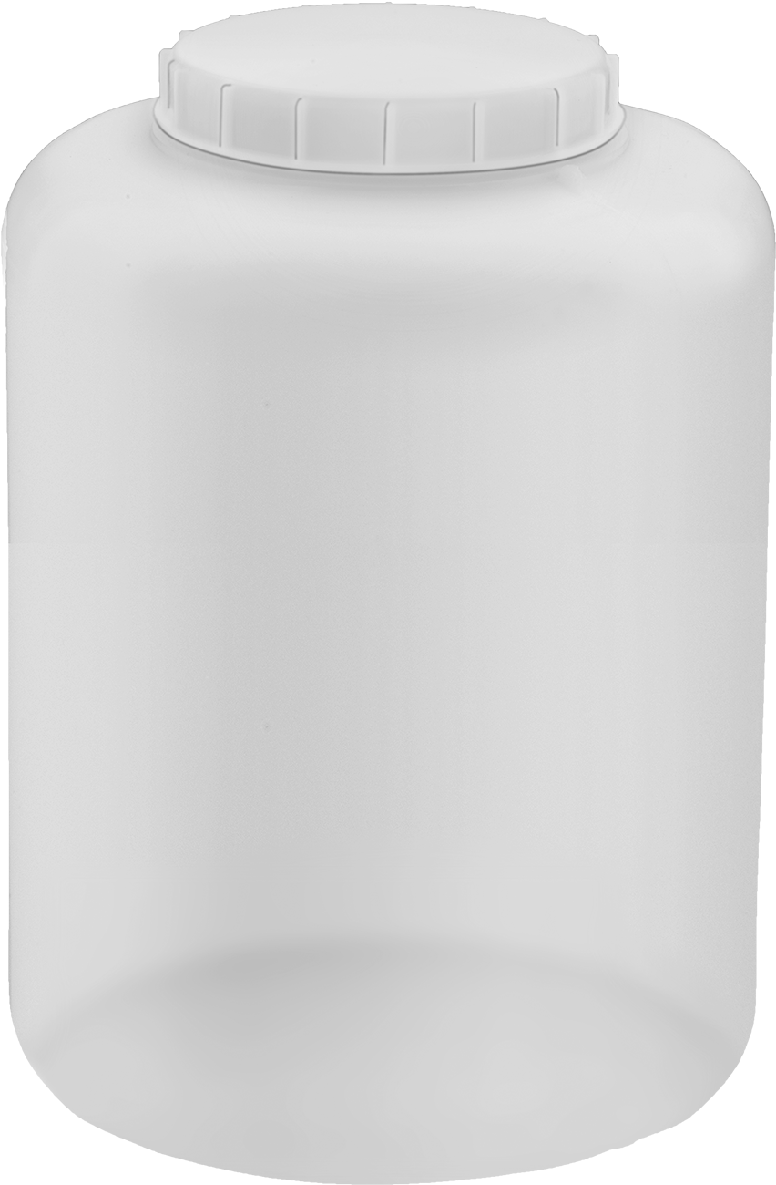 HDPE Plastik Kavanoz, 2,5 Galon/10000 ml Kapasite