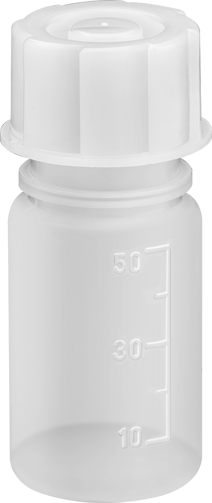 LDPE Plastik Şişe, 1,7 FL. oz. Kapasite, 1-1/2" Çap