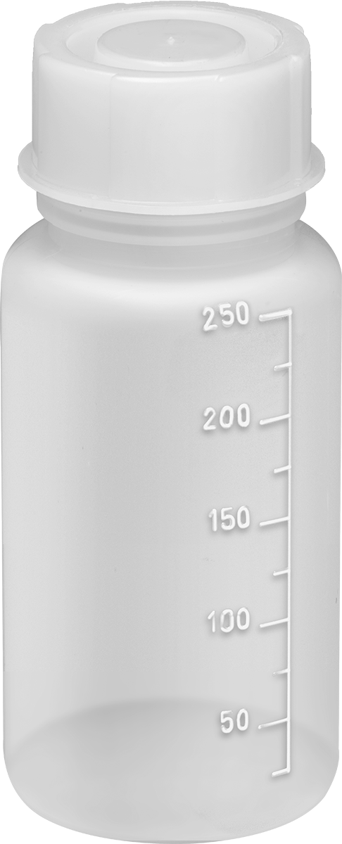 Dereceli Plastik Şişe, HDPE Plastik, 8 FL. oz Kapasite