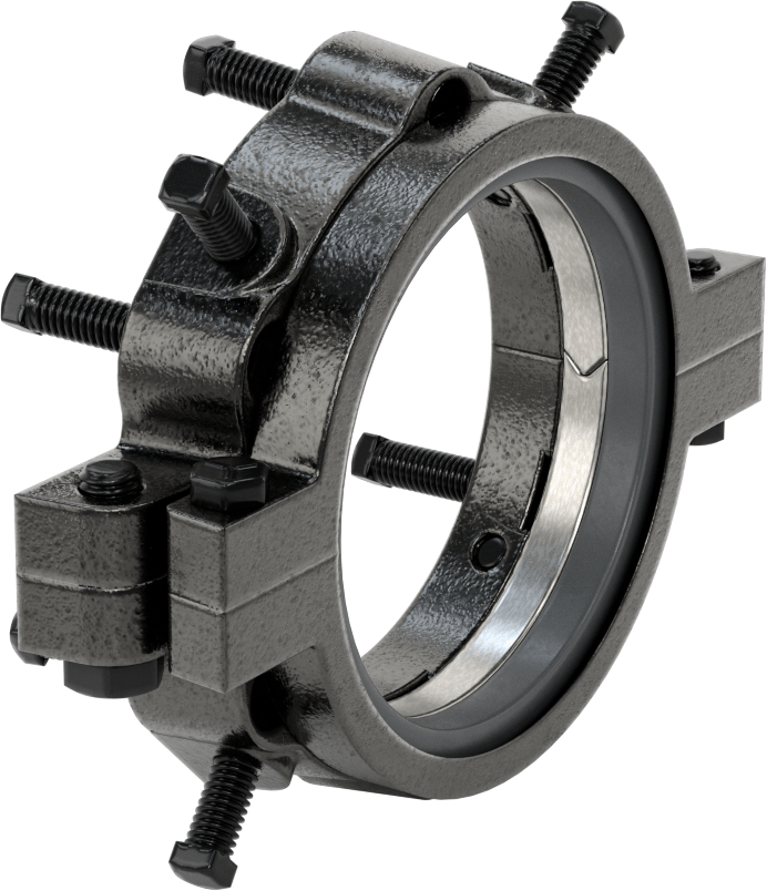 Boru Ek Yeri Onarım Kelepçesi, 3-1/2" Boru Dış Çapı için, 1-3/8" Uzunluk
