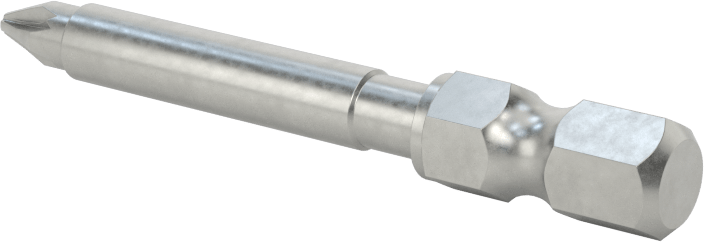 Darbeli Tornavidalar için Pozidriv® Uç, Elektrikli Aletler için 1/4" Altıgen Şaft, 1 Numaralı Boyut