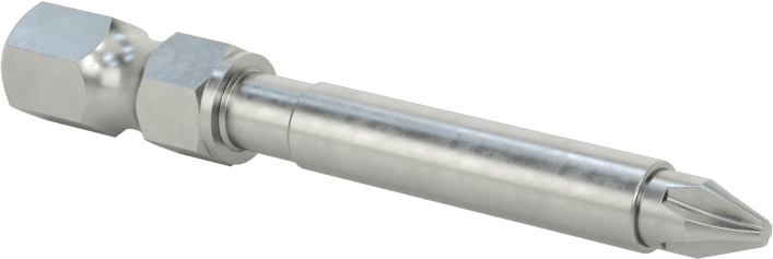 Darbeli Tornavidalar için Pozidriv® Uç, Elektrikli Aletler için 1/4" Altıgen Şaft, 1 Numaralı Boyut