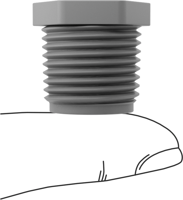 Sıcak Su için CPVC Boru Bağlantı Parçası, Burç Redüktör Adaptörü, 1/2 NPT Erkek x 1/4 NPT Dişi
