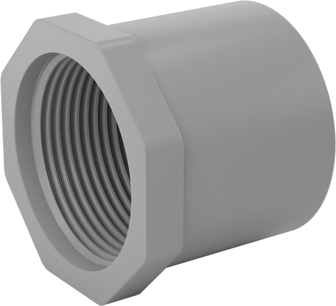 Sıcak Su için CPVC Boru Bağlantı Parçası, Burç Adaptörü, 1-1/2 Soket Erkek x 1-1/4 NPT Dişi