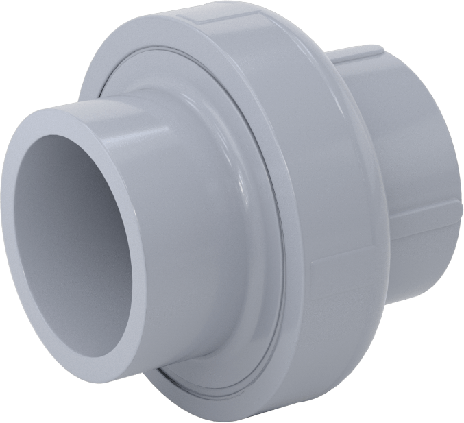 Sıcak Su için CPVC Boru Bağlantı Parçası, Birleştirme Adaptörü, 1-1/2 x 50 mm DIN Dişi Soket Bağlantısı