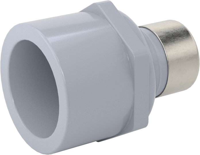 Sıcak Su için CPVC Boru Bağlantı Parçası, Yakalı Burç Adaptörü, Dişli, 3/4 Soket x 1/4 NPT