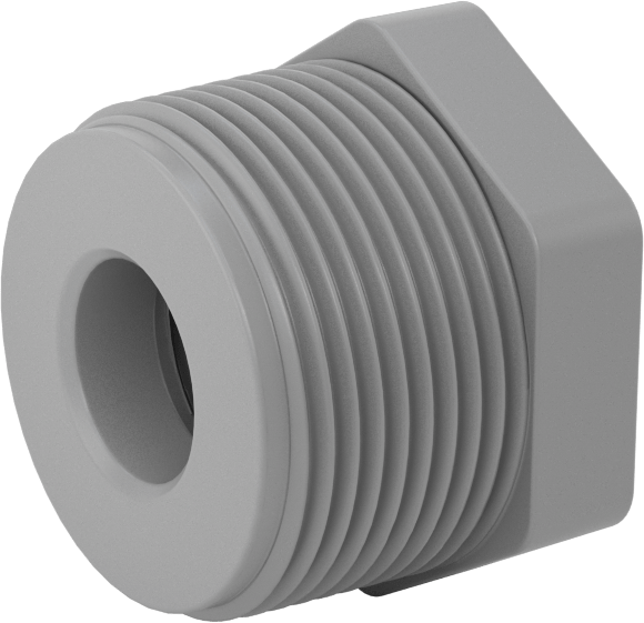 Sıcak Su için CPVC Boru Bağlantı Parçası, Burç Adaptörü, 1-1/4 NPT Erkek x 3/4 NPT Dişi