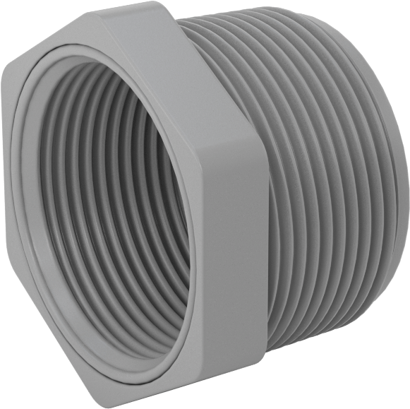 Sıcak Su için CPVC Boru Bağlantı Parçası, Burç Adaptörü, 1-1/2 NPT Erkek x 1-1/4 NPT Dişi
