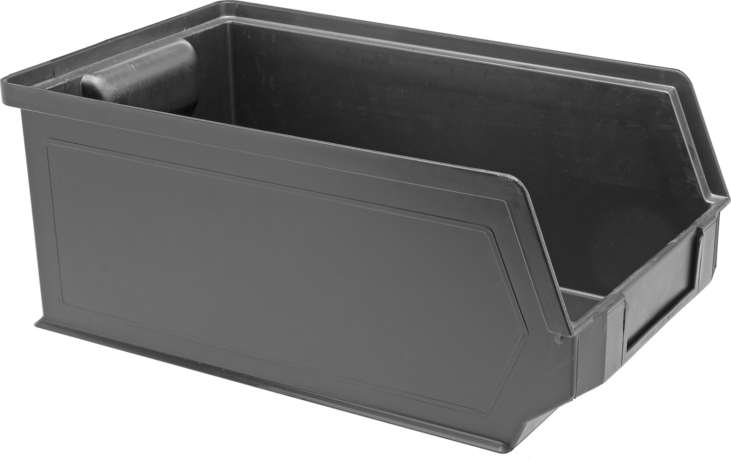 Plastik Saklama Kutusu, İletken, İstiflenebilir, 7-7/8" Genişlik, 13-7/8" Derinlik, 5-7/8" Yükseklik
