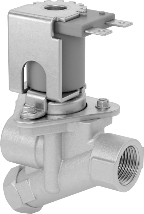Kolay Erişilebilir Süzgeçli Solenoid Açma/Kapama Vanası, Deterjan için, 24V AC, 3/8 NPT Dişi