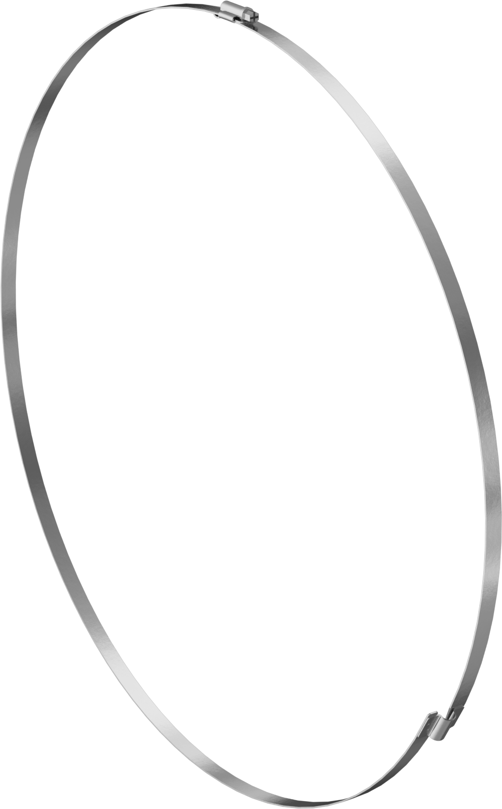 Spiral Kanal için Kanal Hortum Kelepçesi, Çelik Vidalı 304 Paslanmaz Çelik, 20"-21" ID, Sağ El Spiral