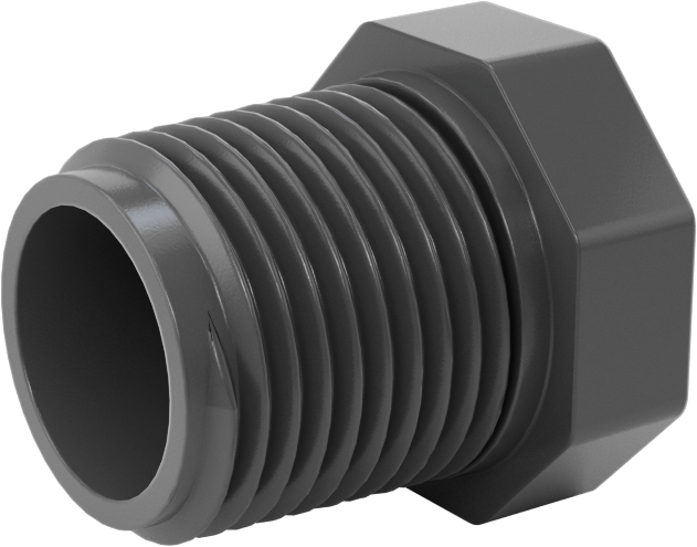 Su için Kalın Cidarlı Plastik Boru Bağlantı Parçası, Burç Redüktör Adaptörü, 3/8 NPT Erkek x 1/4 NPT Dişi