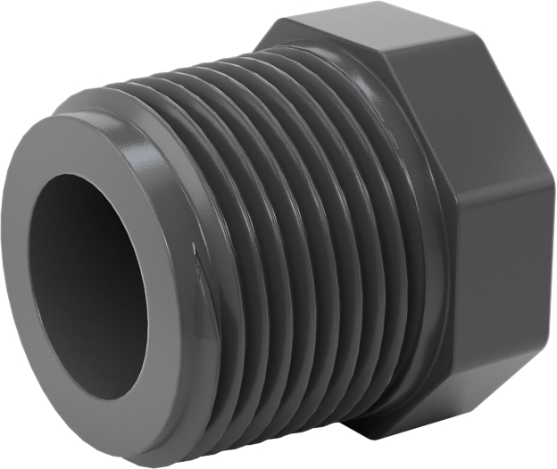 Su için Kalın Cidarlı Plastik Boru Bağlantı Parçası, Burç Redüktör Adaptörü, 3/4 NPT Erkek x 3/8 NPT Dişi