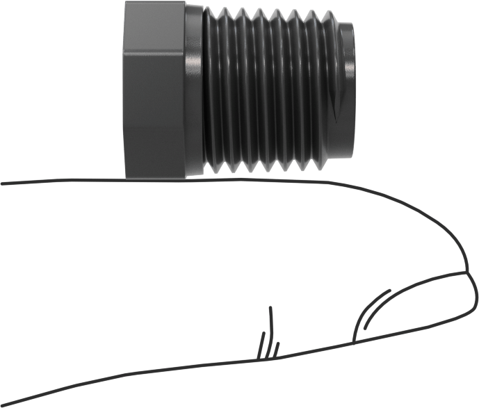Su için Kalın Cidarlı Plastik Boru Bağlantı Parçası, Burç Redüktör Adaptörü, 1/4 NPT Erkek x 1/8 NPT Dişi